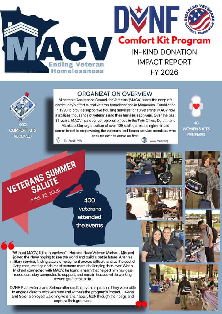 Minnesota Assistance Council for Veterans Impact Report